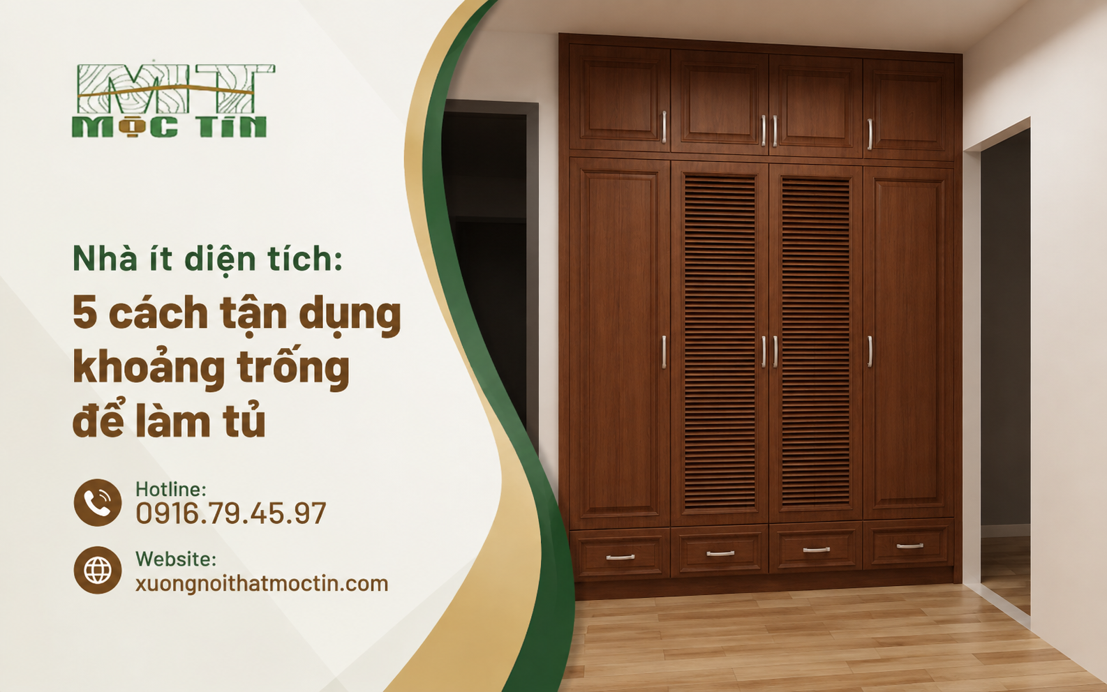 Tủ âm tường tại Mộc Tín
