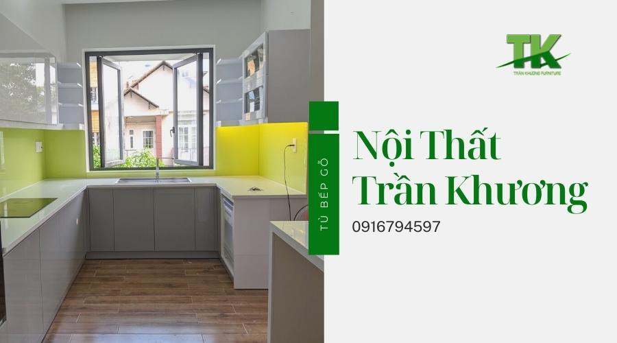 tủ bếp gỗ công nghiệp