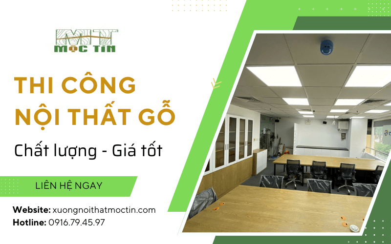 thi công nội thất gỗ