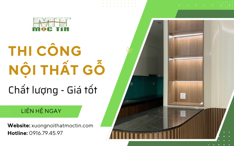 thi công nội thất gỗ