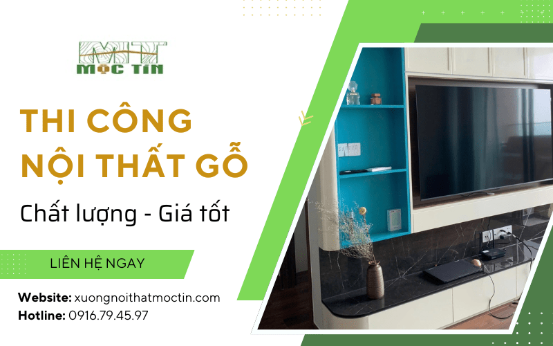 thi công nội thất gỗ